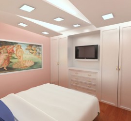 Diseño de de habitación y su mobiliario a medida