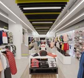 Fachada de tienda de deportes Base, Calahorra